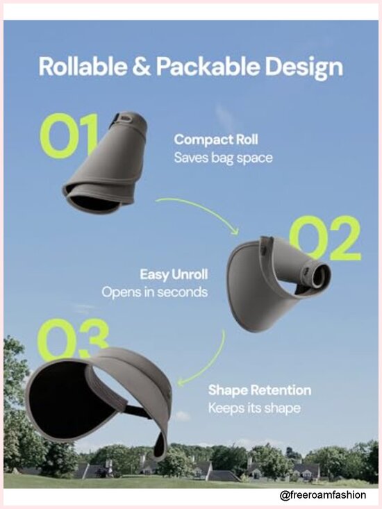 Wide Brim Sun Hat UPF50+ UV Protection Rollable Packable Travel Beach